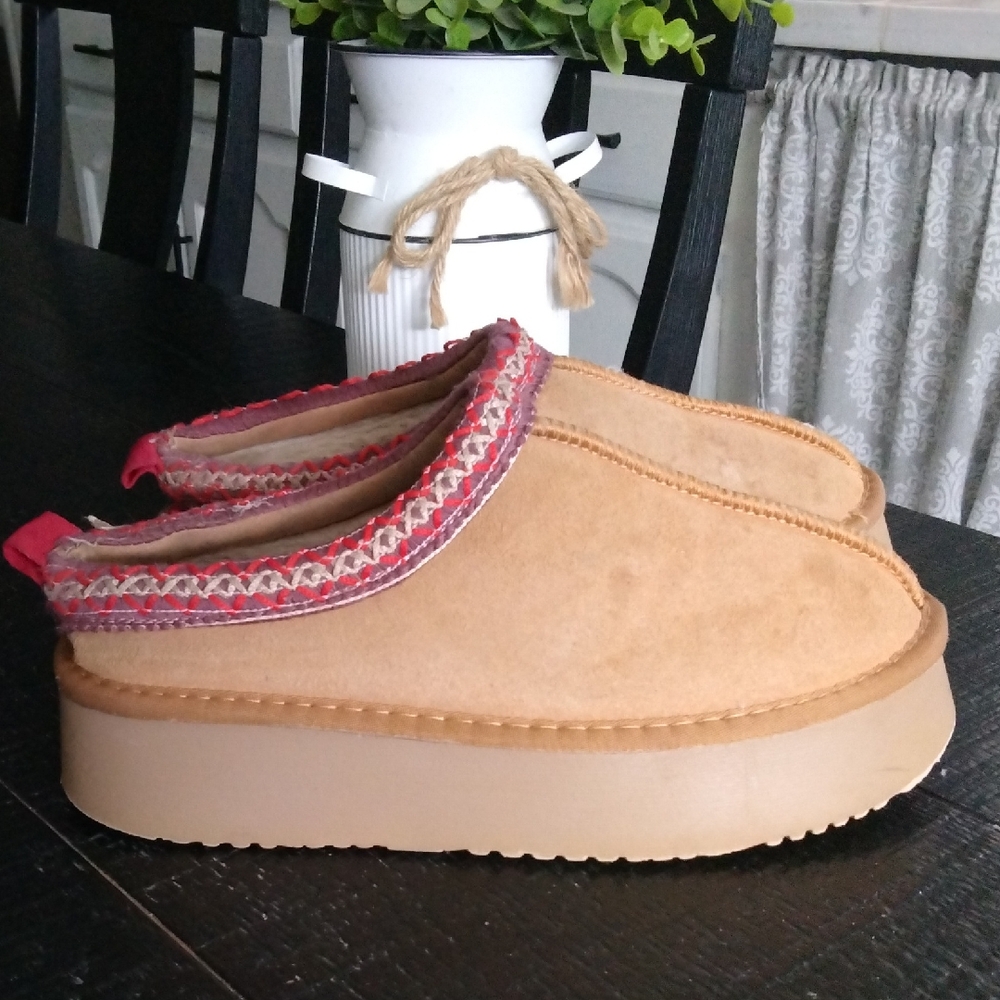 Stylish Tan Slip-On Women's Shoes